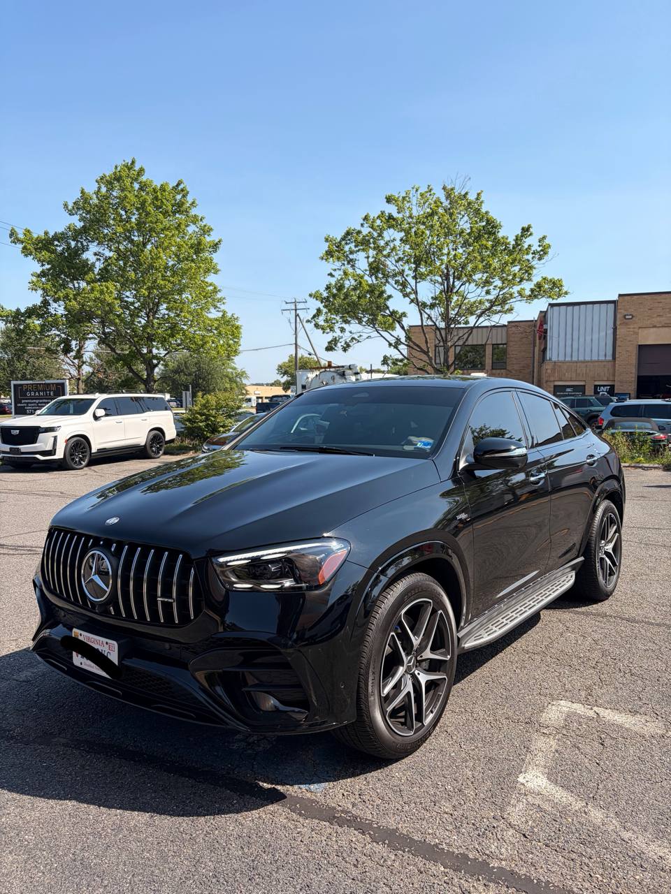 2024 Mercedes GLE 53 AMG Coupe - Full Front PPF + Ceramic Coating at Skyline Custom Shop in Chantilly, VA