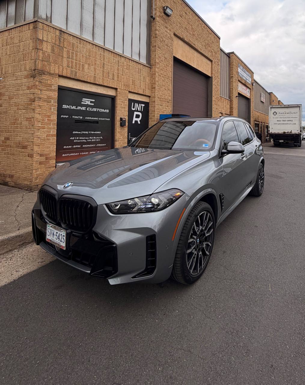 BMW X5 - Full Front PPF + Ceramic Coating at Skyline Custom Shop in Chantilly, VA