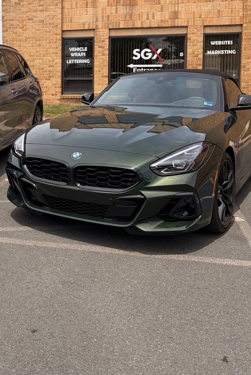 BMW Z4 M40i 2026 - Full Front PPF + Ceramic Coating at Skyline Custom Shop in Chantilly, VA