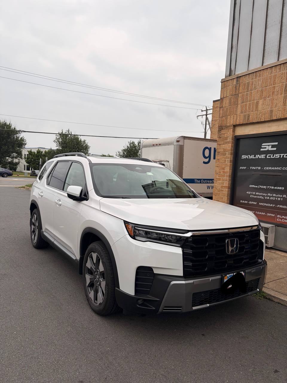 Honda Pilot Elite 2026 - Full Front PPF + Ceramic Coating at Skyline Custom Shop in Chantilly, VA