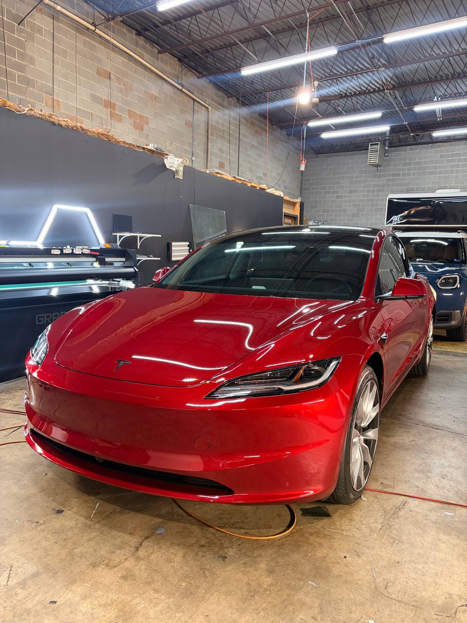 Tesla Model 3 - Full Front PPF + Ceramic Coating at Skyline Custom Shop in Chantilly, VA