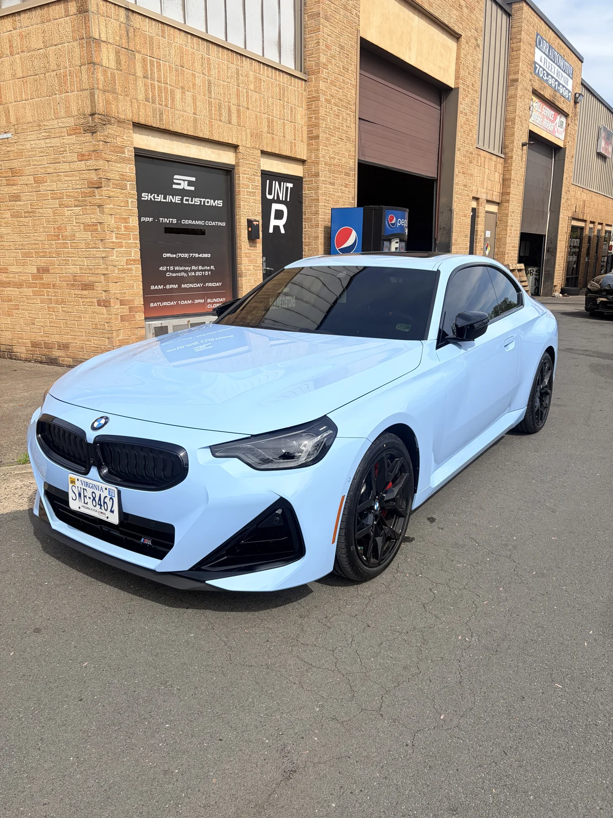 BMW M2 ceramic window tint in Chantilly, VA